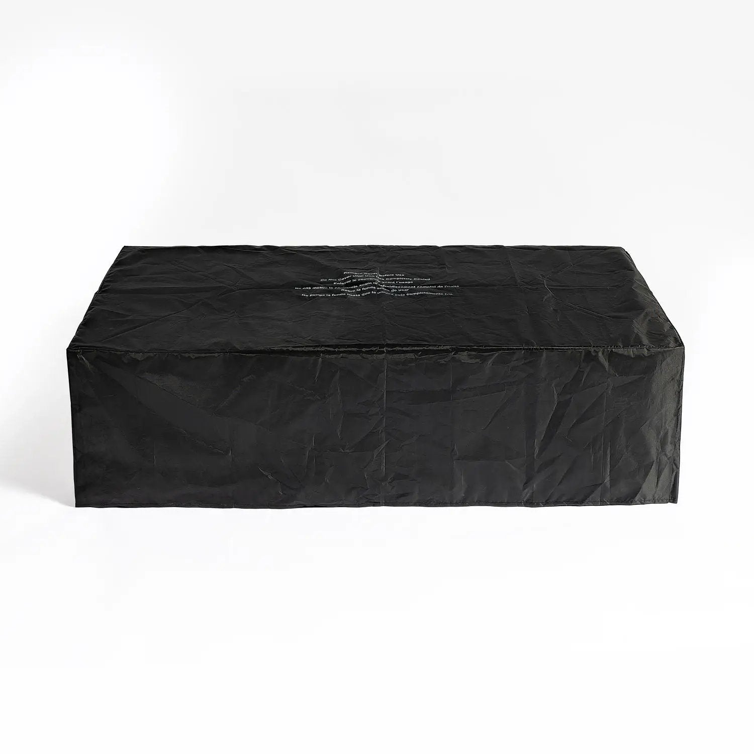 Volon - Rectangular Fire Pit Table, Propane Powered, 50,000 BTU - Light Gray by HouseOfZazla