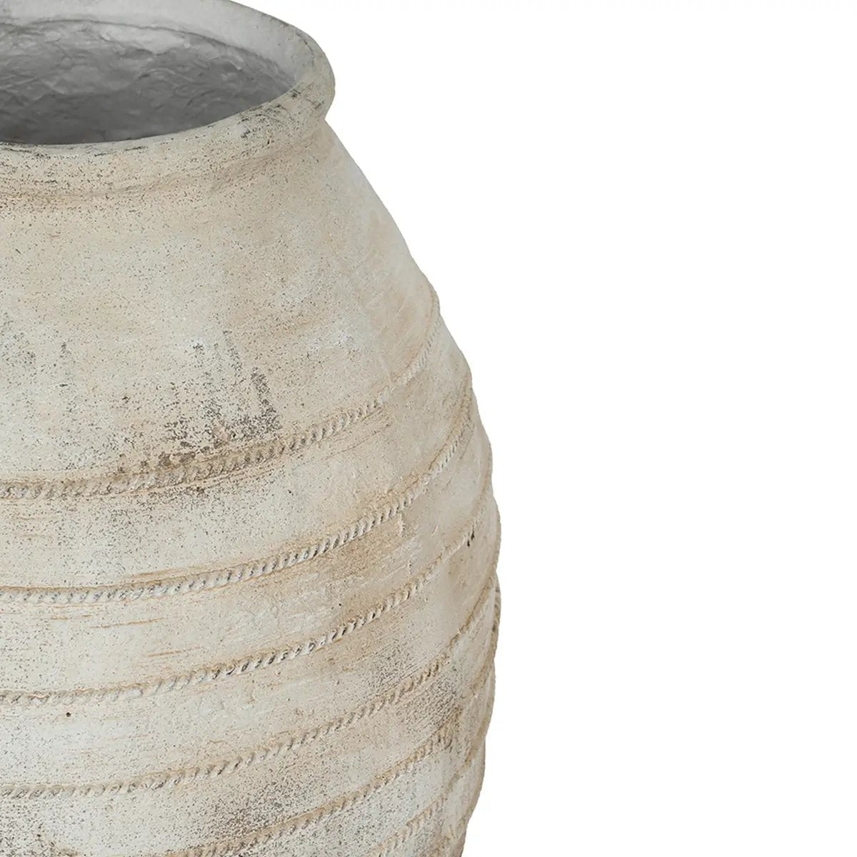 22.4x22.4x30.5" Large Magnesium Flower Pot with Weathered Finish by HouseOfZazla