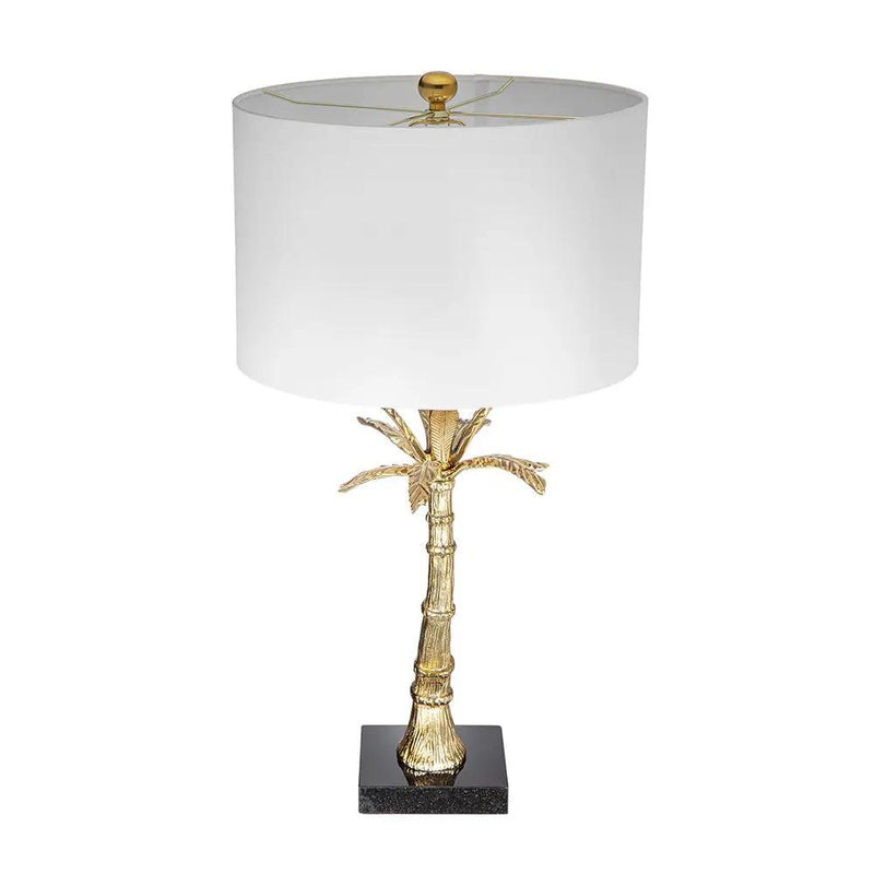 D16x31' Leaf Lamp with Marble Base Gold by HouseOfZazla