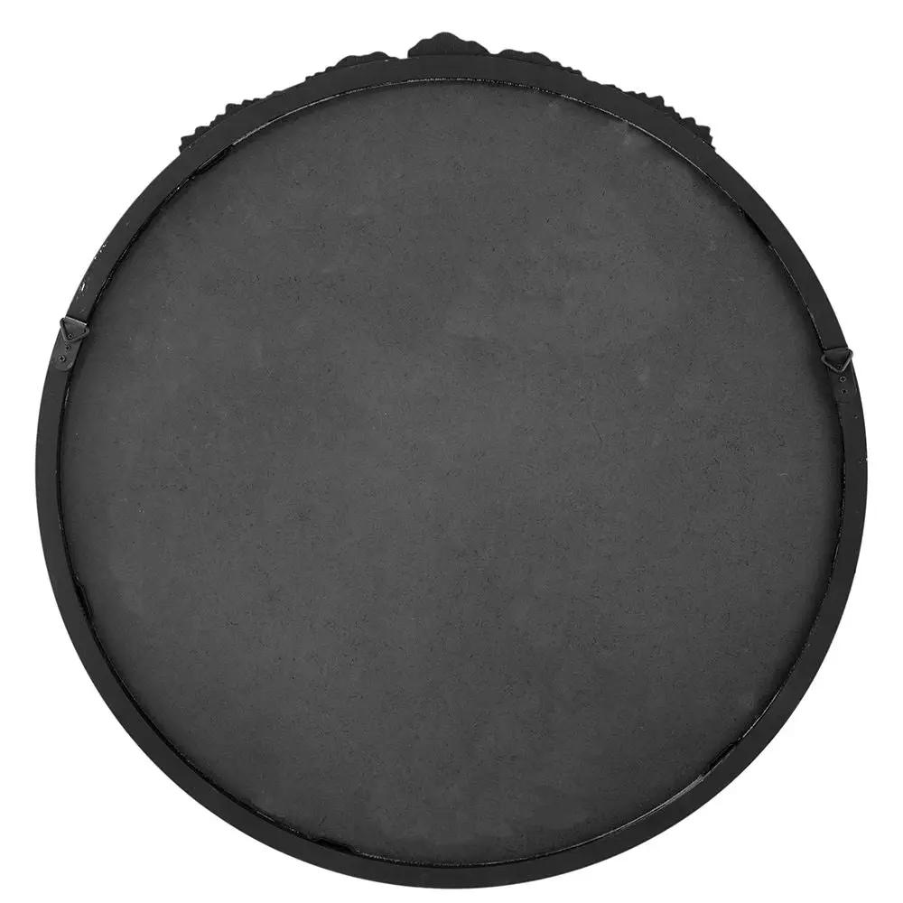 Round Hand Carved Rose Antique Mirror Frame, Wall Mirror For Live Space by HouseOfZazla