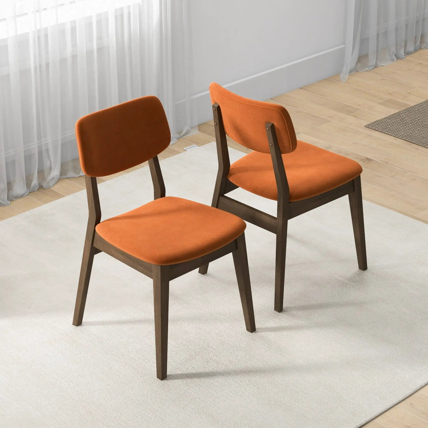 Carlos - Solid Back Side Chair (Set of 2) by HouseOfZazla