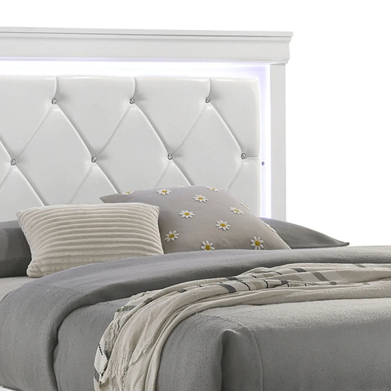 Blaze - Bed With LED Headboard by HouseOfZazla
