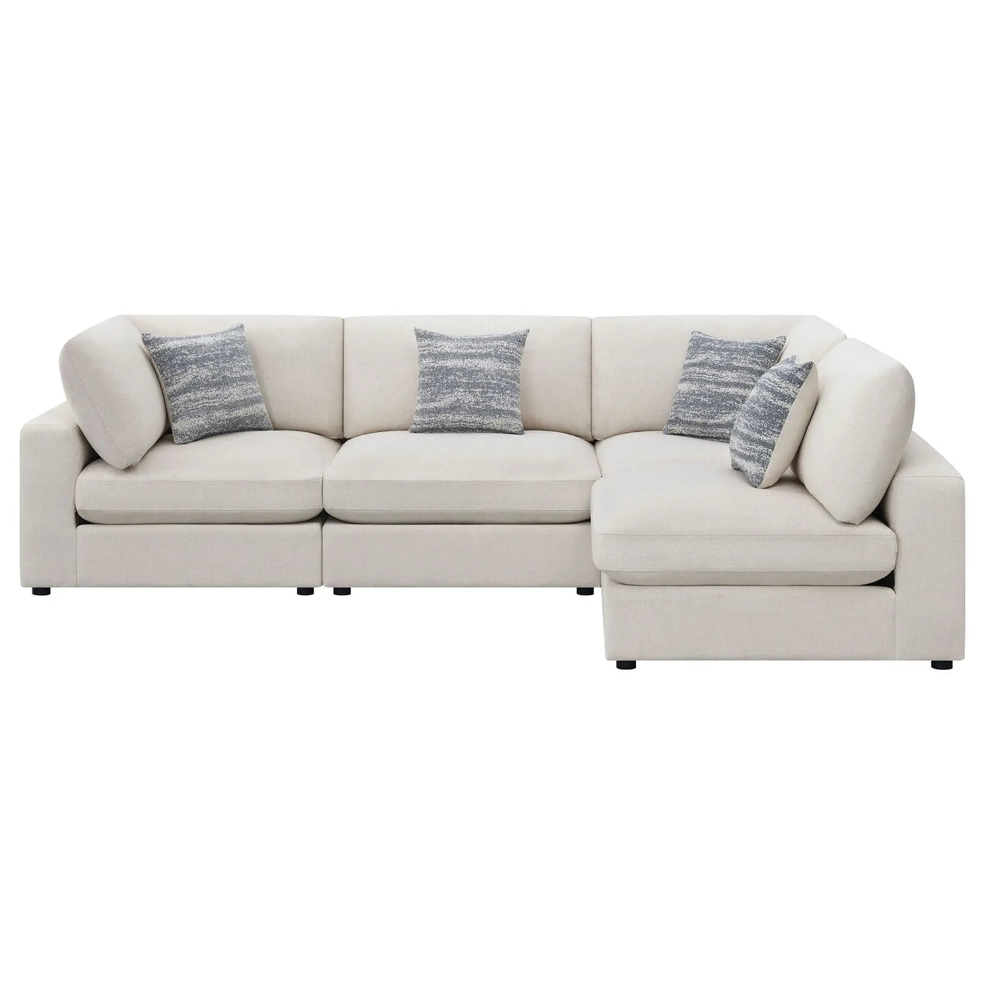 Rhette - Upholstered Sectional With Reversible Cushions by HouseOfZazla