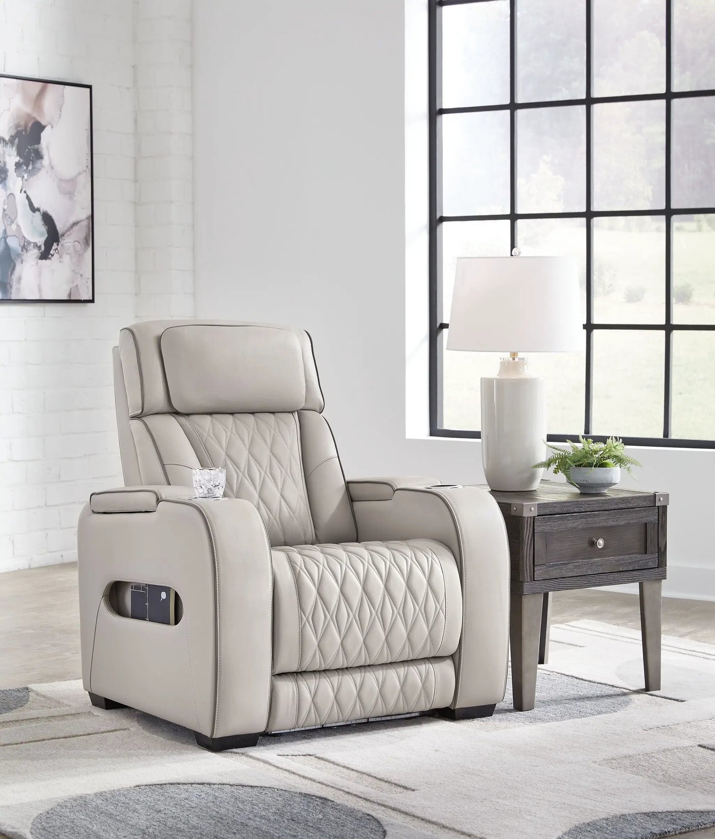 Boyington - Power Recliner/Adj Headrest by Unique Piece Furniture