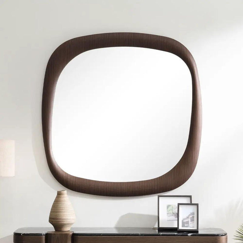 Dana - Accent Mirror - Dark Walnut by Unique Piece Furniture