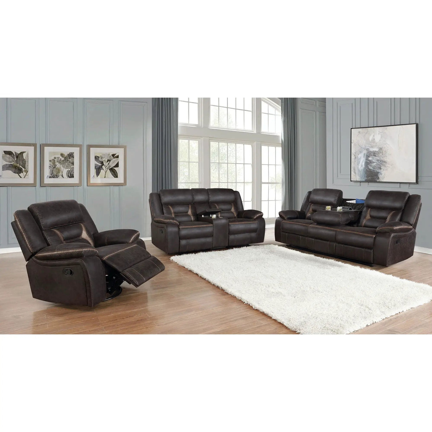 Brazelton - Pillow Top Arm Motion Living Room Set by HouseOfZazla
