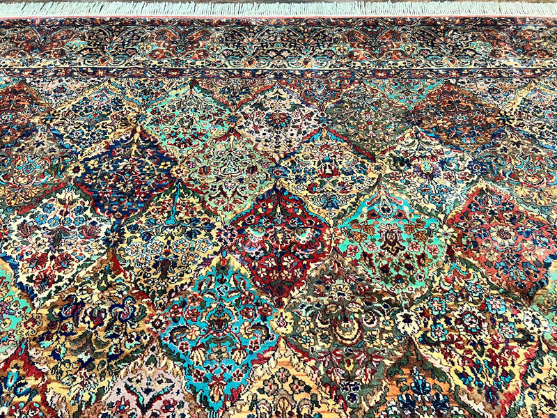 Karastan Multicolor Panel Kirman Rug #717, Wool Karastan Rug 12 x 16, Extra Large Karastan Area Rug, Original Karastan Collection 700 Series by Jewel Rugs