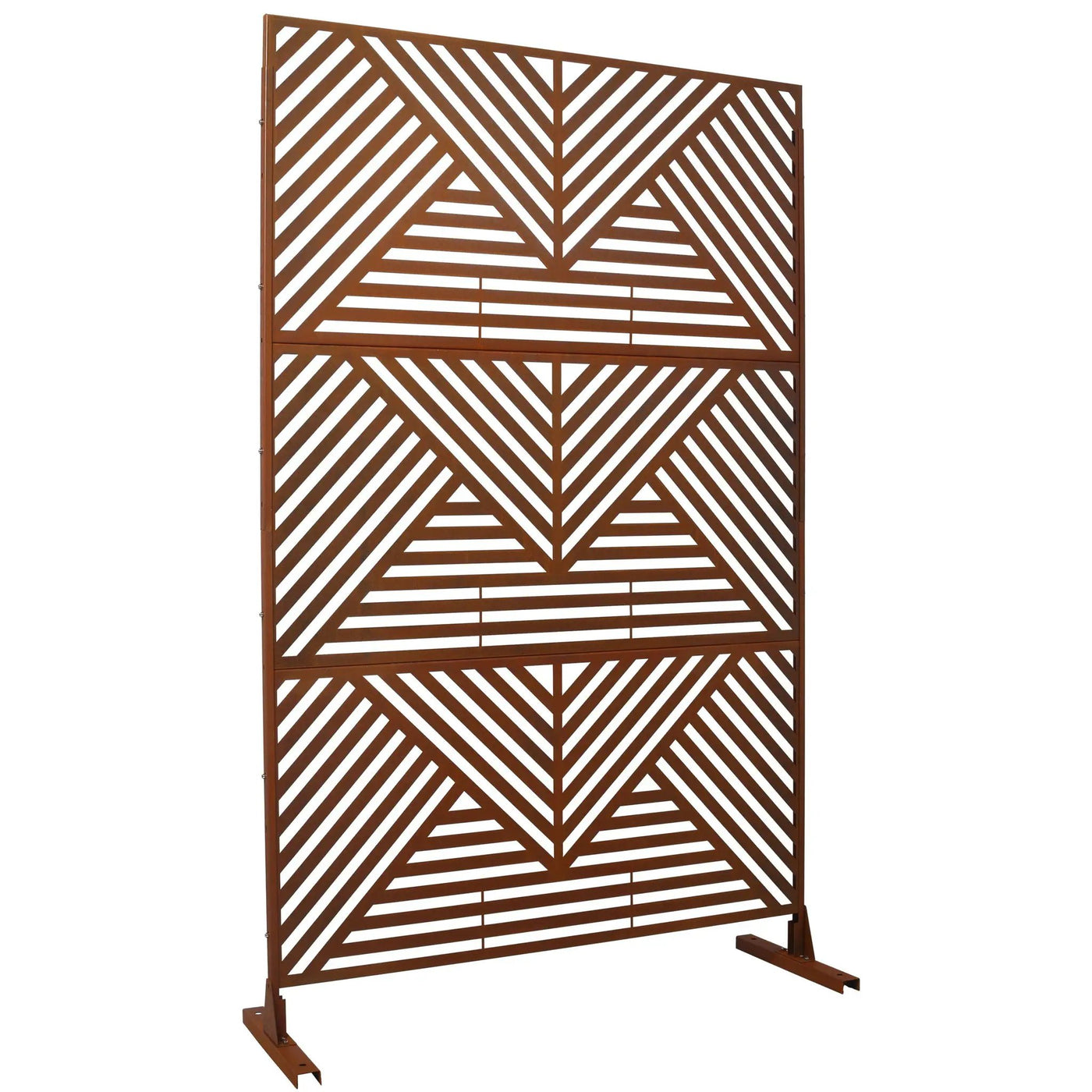 Freestanding Outdoor & Indoor Freestanding Metal Privacy Screen by HouseOfZazla