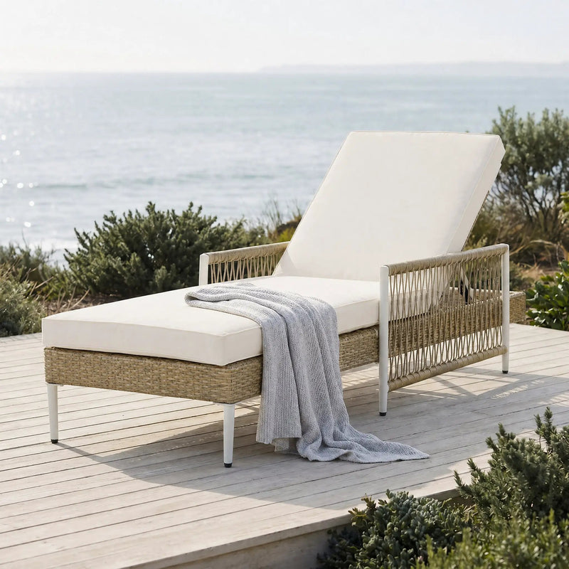 TOPMAX Outdoor All-Weather PE Rattan Chaise Lounge Set of 2 by HouseOfZazla
