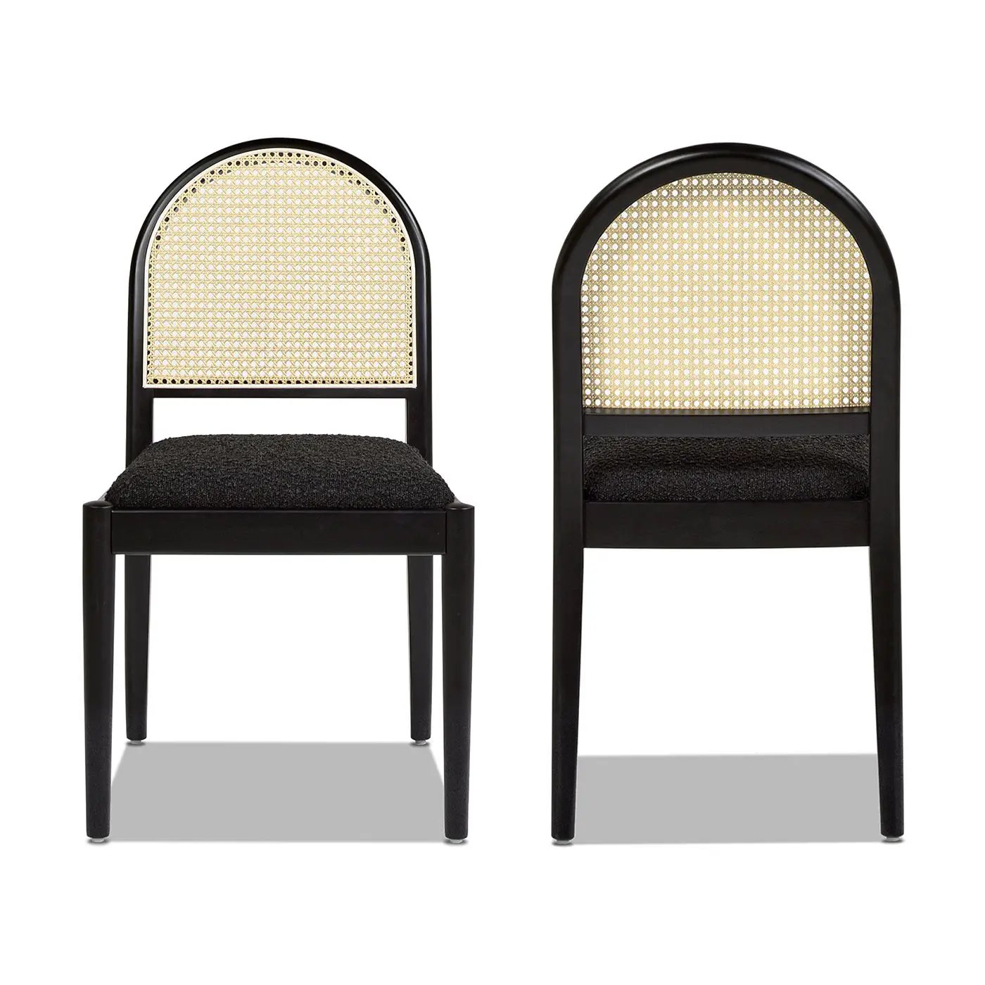 Panama - Curved Cane Side Dining Chair (Set of 2) by HouseOfZazla