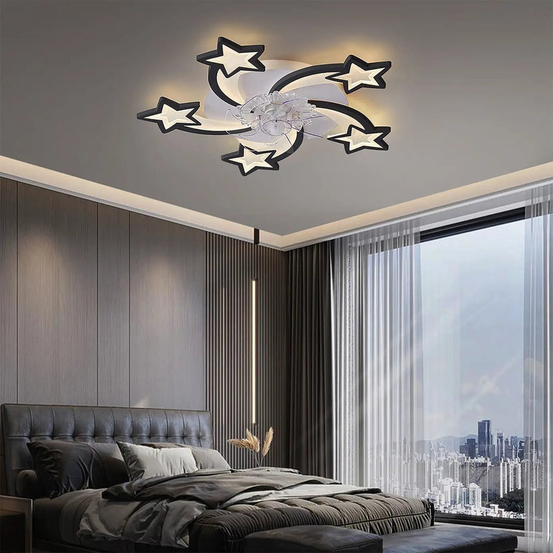 29 Inches Ceiling Fan with Lights Remote Control Dimmable LED by HouseOfZazla