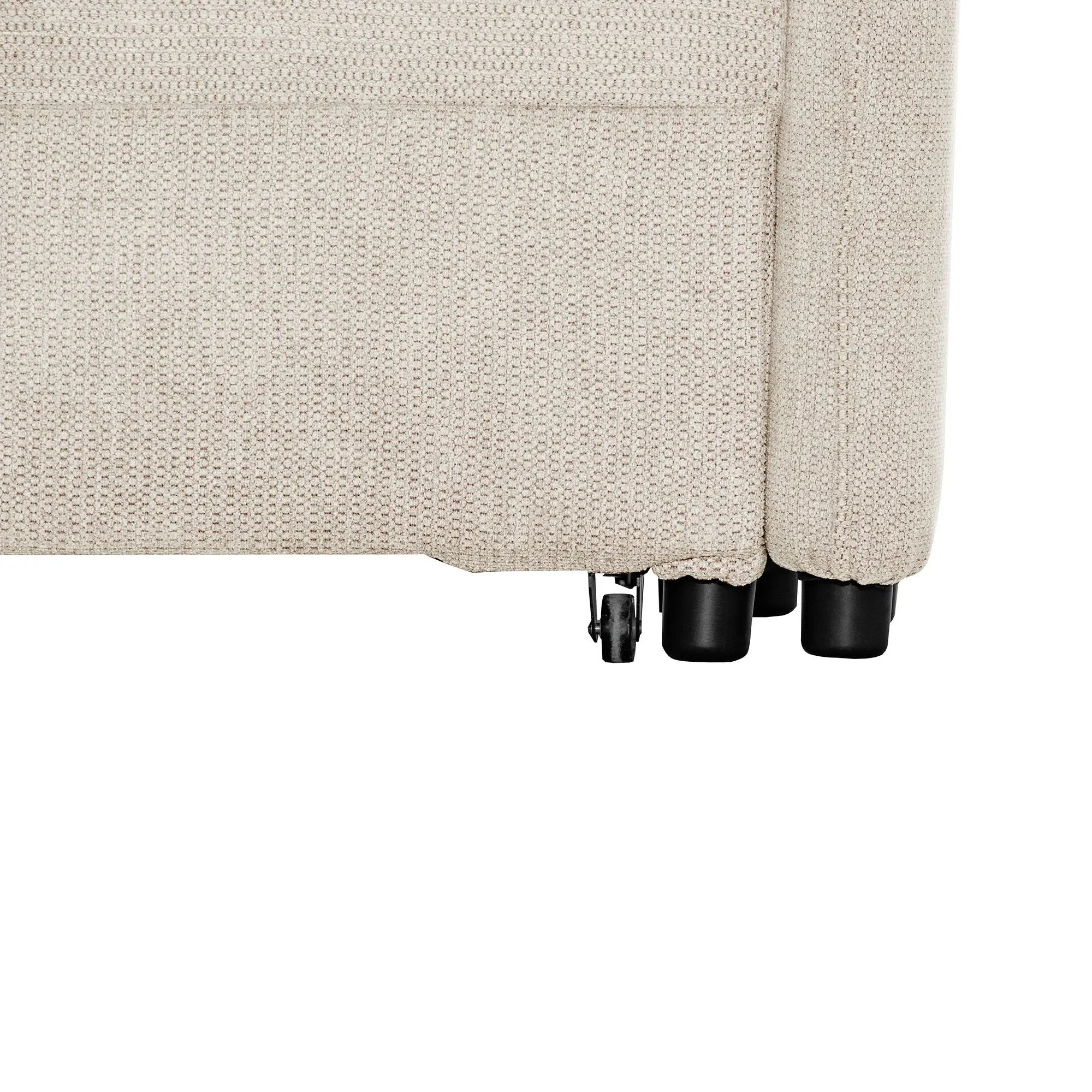 Convertible Single Chair Bed With Computer Board And USB Ports, 3 In 1 Sofa Bed - Beige by HouseOfZazla