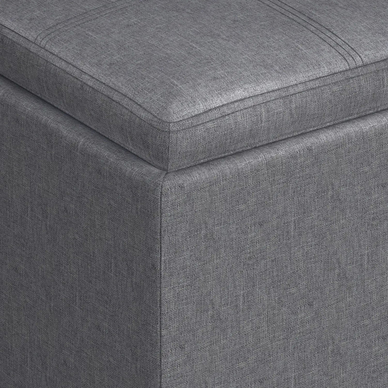 Rockwood - Upholstered Cube Storage Ottoman With Tray by Unique Piece Furniture