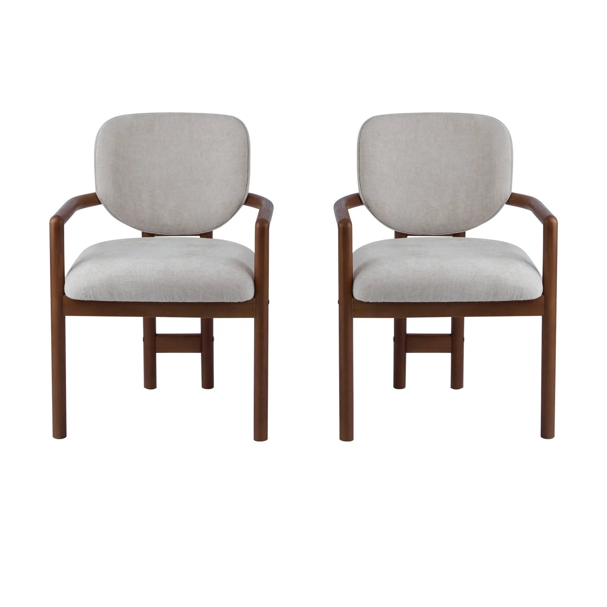 Upholstered Arm Dining Chairs (Set of 2) by HouseOfZazla