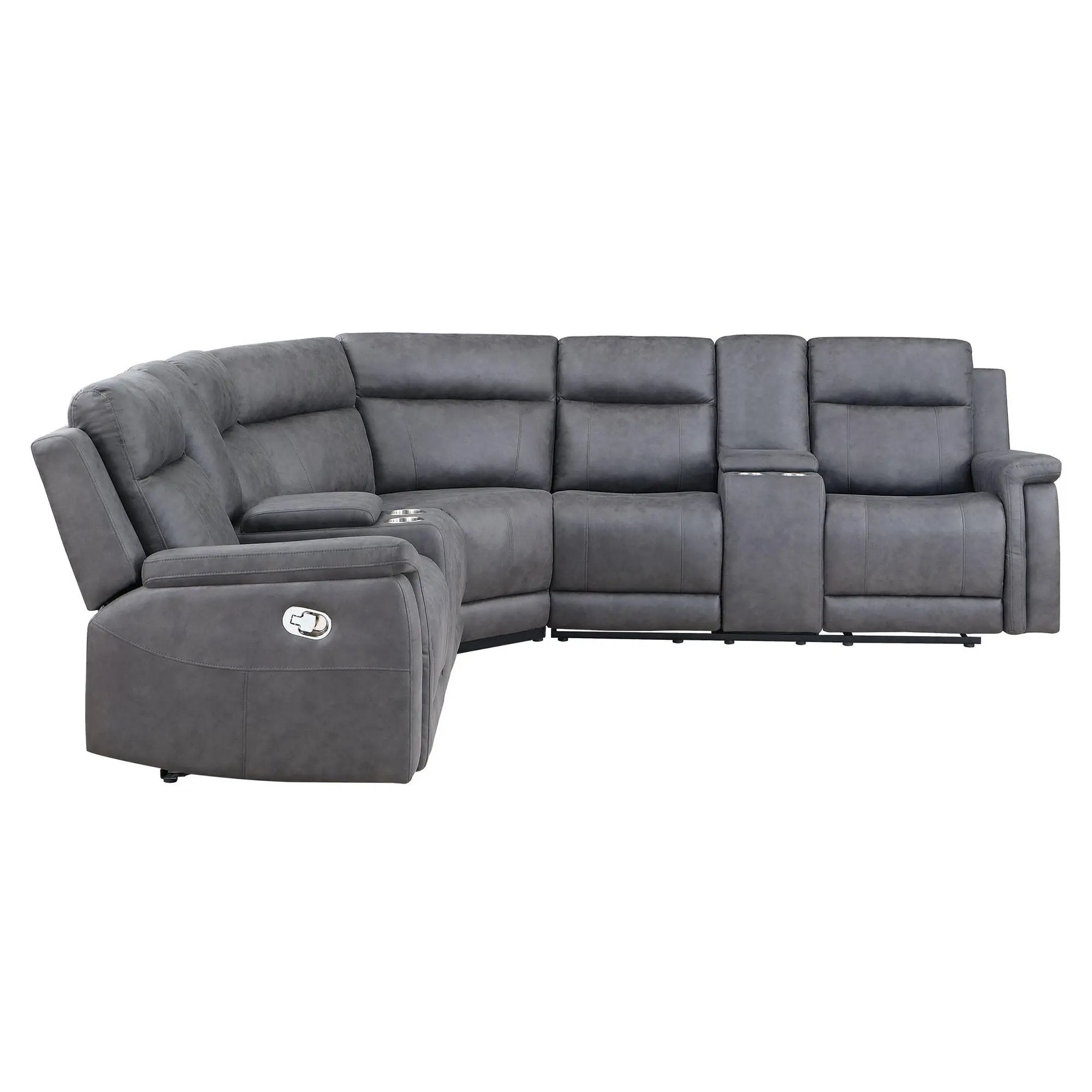 Eco - Sectional - Greige by Unique Piece Furniture