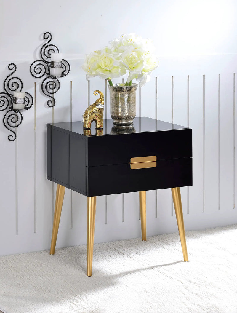 Denvor End Table with Drawers by HouseOfZazla