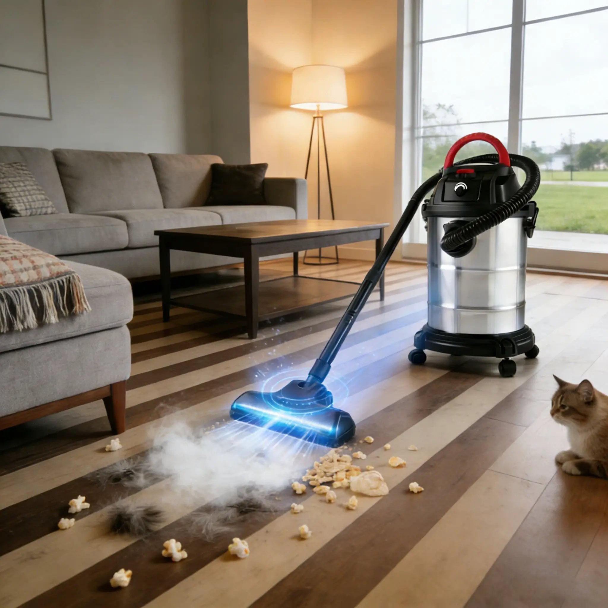 Wet Dry Vac, 8 Gallon, 6 Peak HP, 3 in 1 Shop Vacuum by HouseOfZazla