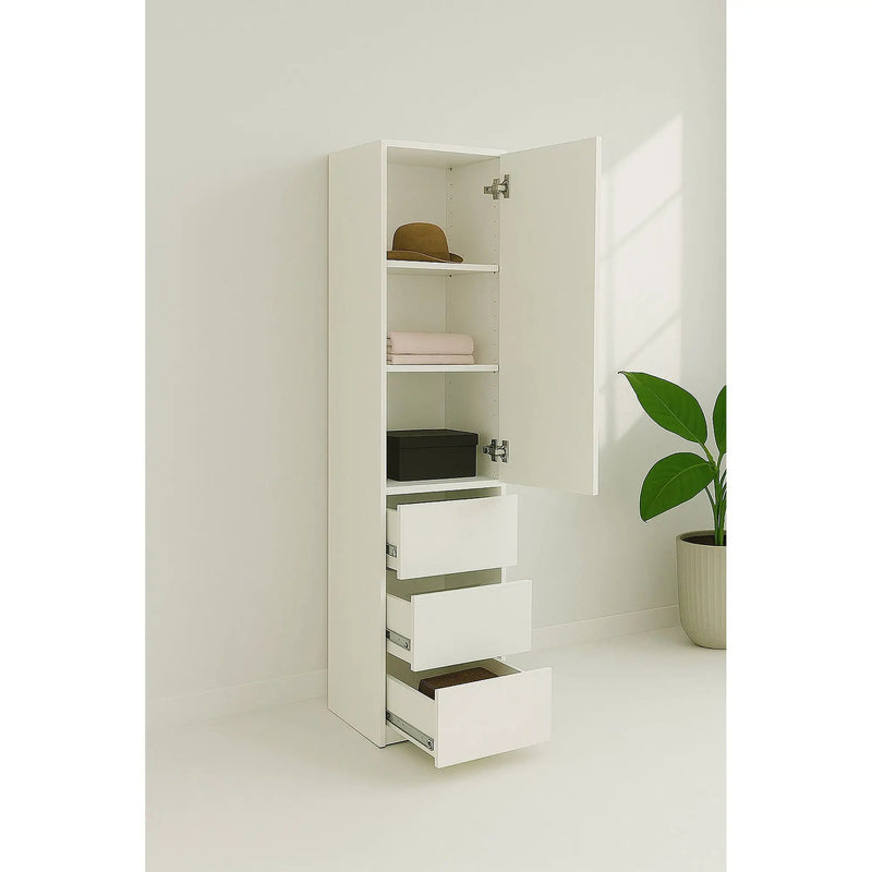Elise - Modular Closet System & Mirror - White by HouseOfZazla