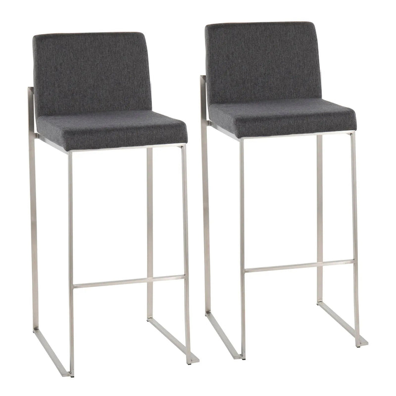 Fuji - Contemporary And Modern Elegance High Back Barstool by Unique Piece Furniture