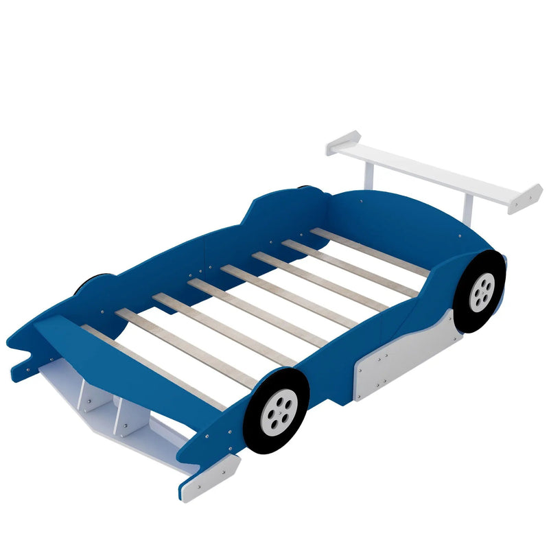 Race Car-Shaped Platform Bed With Wheels by HouseOfZazla