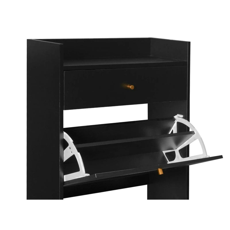Allen - Rattan 2 Door 1 Drawer Cabinet Shoe Rack For Entrance by HouseOfZazla