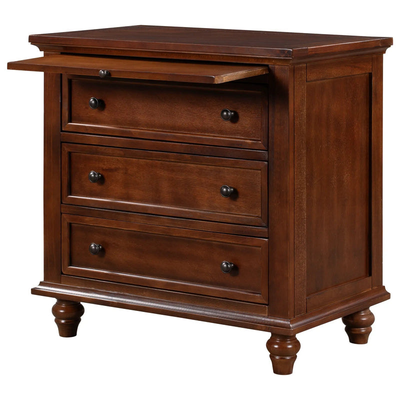 U_STYLE 27.6'' Nightstand with Pine Wood Veneer by HouseOfZazla