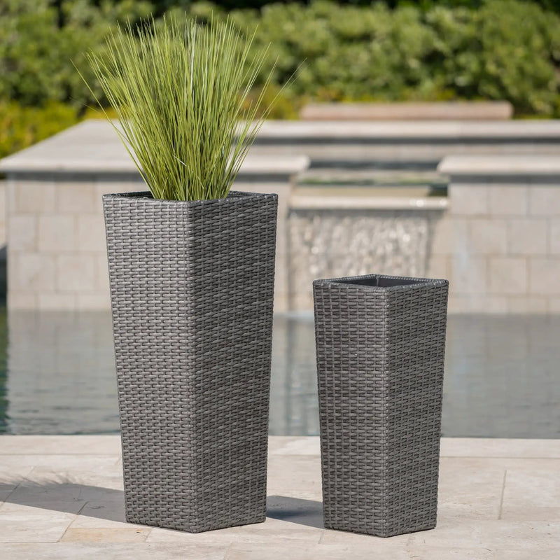 Rattan Flower Pot Set by HouseOfZazla
