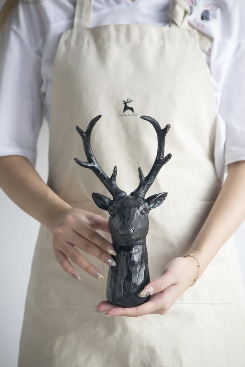 Darby 8-Point Deer Head Statue Decor by HouseOfZazla