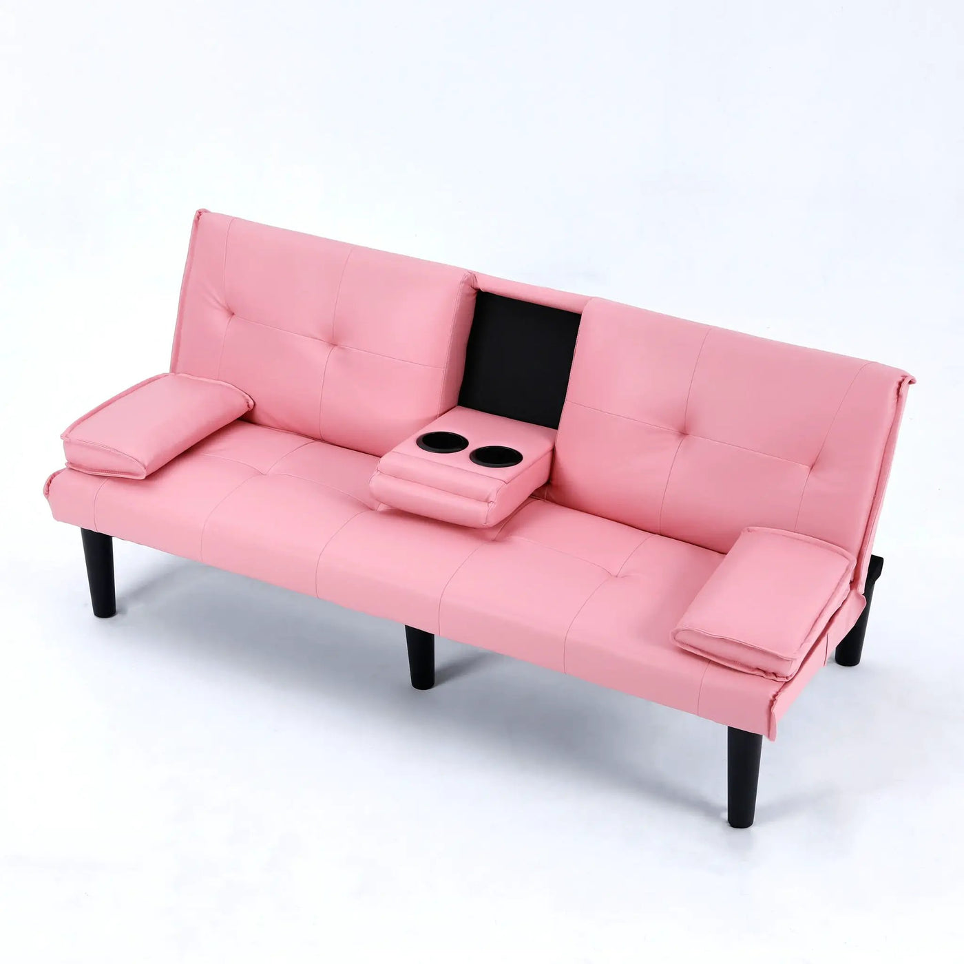 Sofa Bed With Foldable Design And Cup Holder by HouseOfZazla
