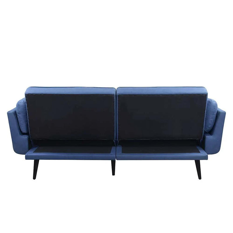 Nafisa - Adjustable Sofa & Ottoman - Blue Fabric by Unique Piece Furniture