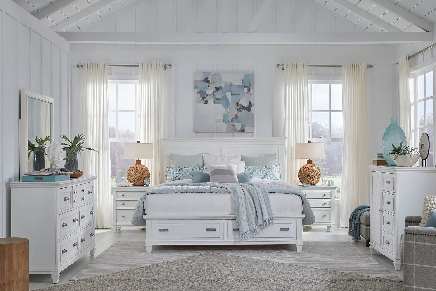 Charleston - Panel Storage Bed by Unique Piece Furniture