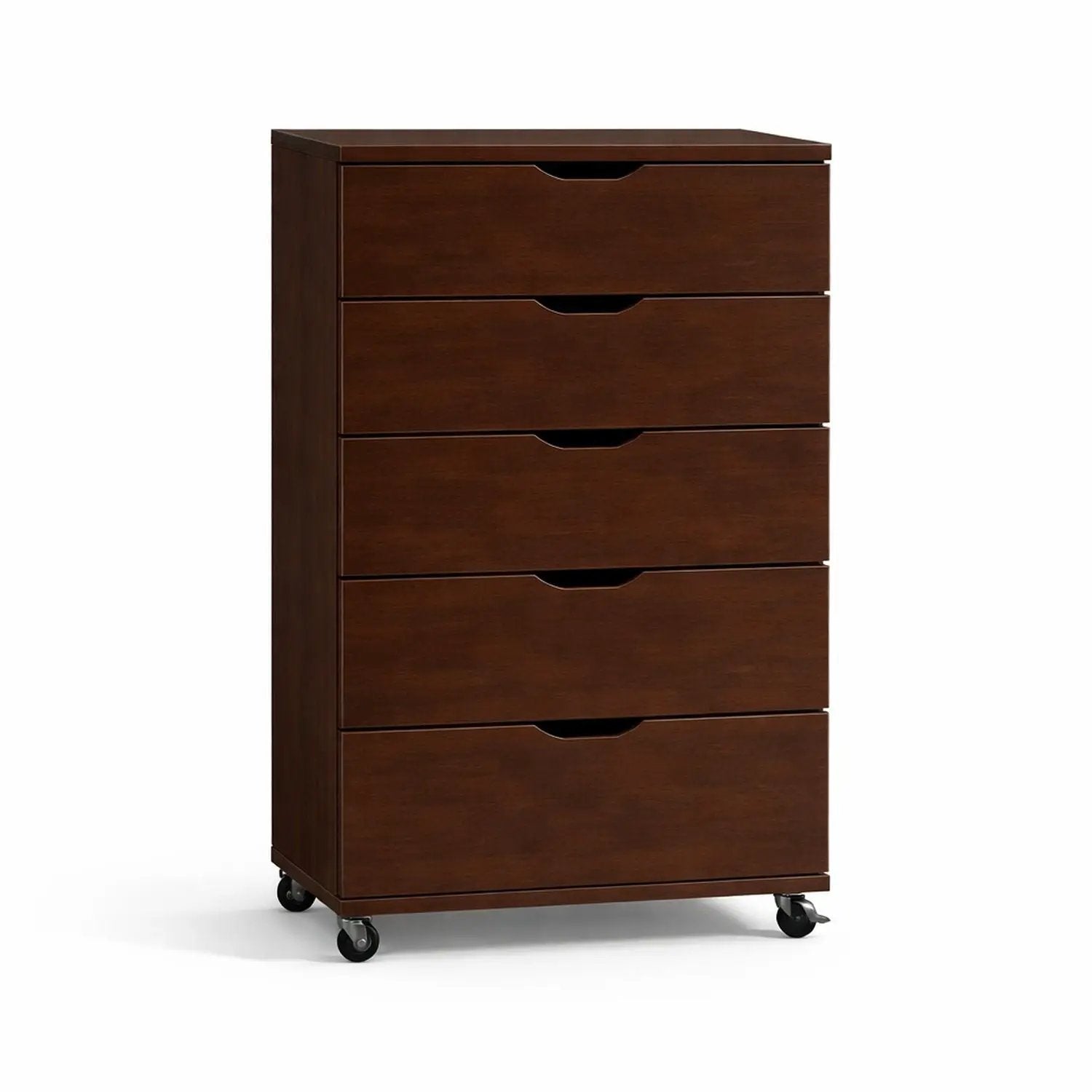 Modern 5 Drawer Dresser With Wheels by HouseOfZazla