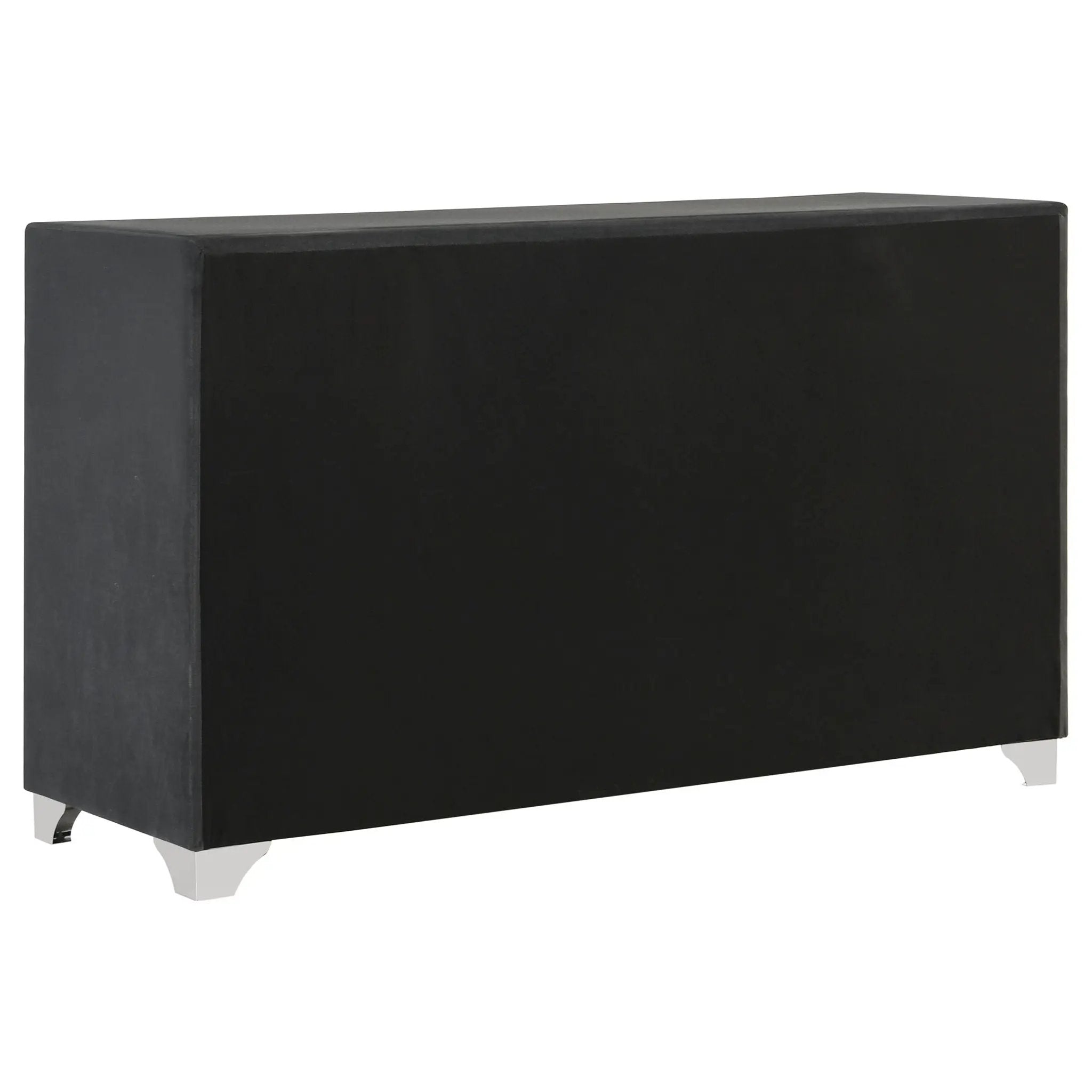 Melody 6-drawer Upholstered Dresser Grey by Unique Piece Furniture