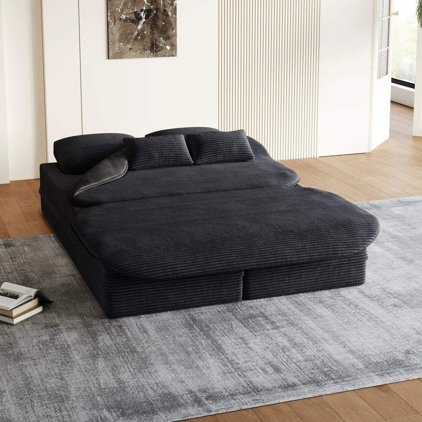 2 In 1 Foldable Sofa Bed With Multi Functional Blanket by HouseOfZazla