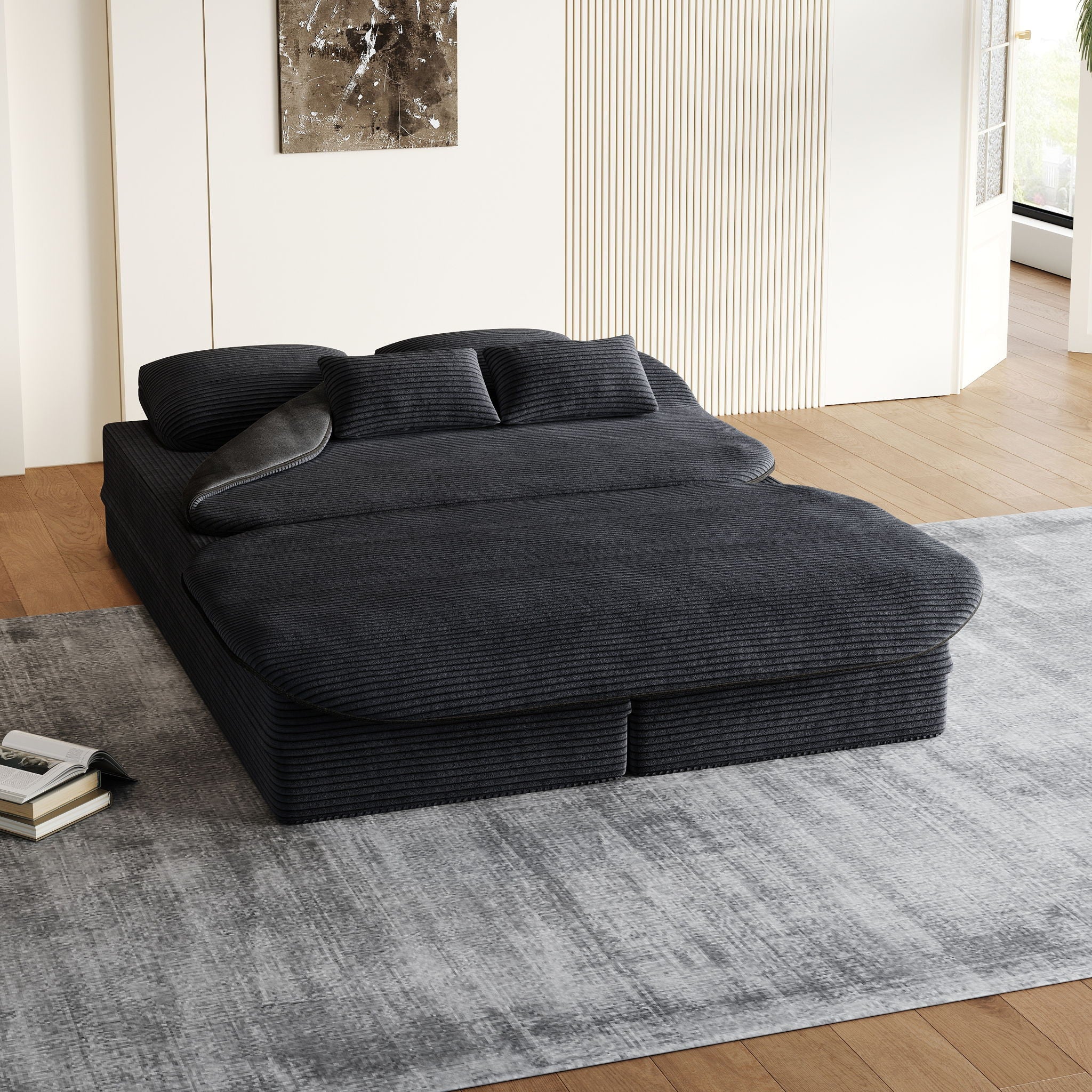 2 In 1 Foldable Sofa Bed With Multi Functional Blanket by HouseOfZazla