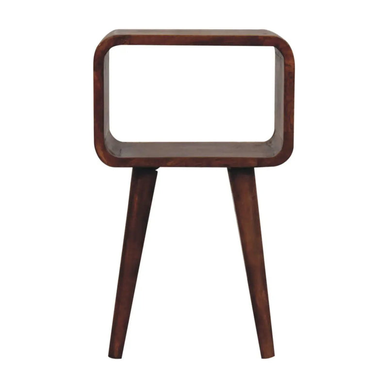 Minimalist Open Curved Nightstand by Unique Piece Furniture