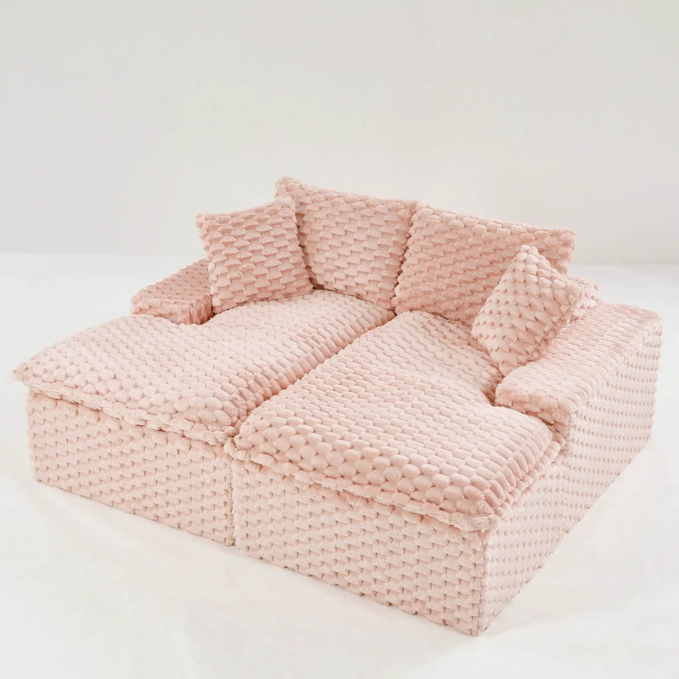 Double Chaise Lounge With Full Compressed Sponge by HouseOfZazla