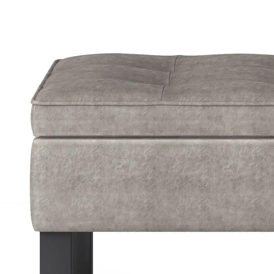Cosmopolitan - Storage Ottoman Bench With Open Bottom by HouseOfZazla
