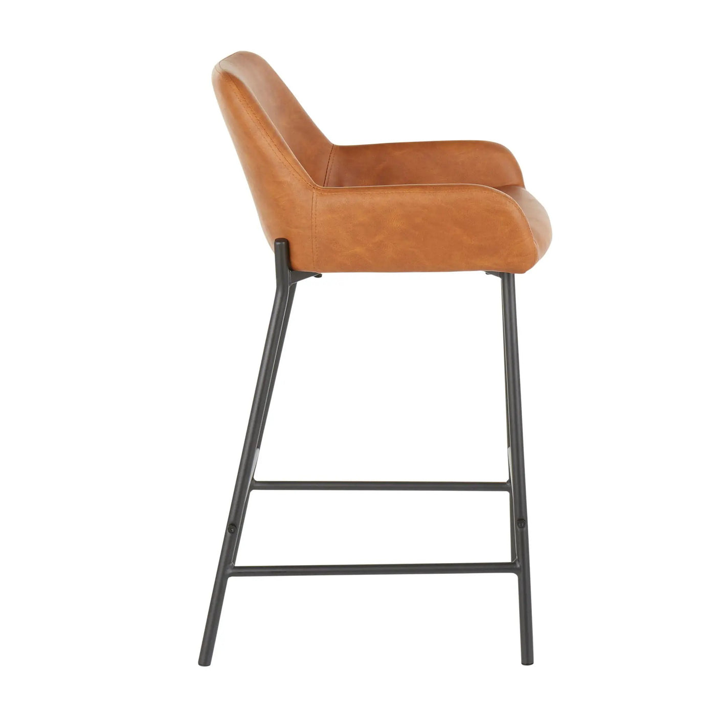 Daniella - Industrial Fixed Height Counter Stool (Set of 2) by HouseOfZazla