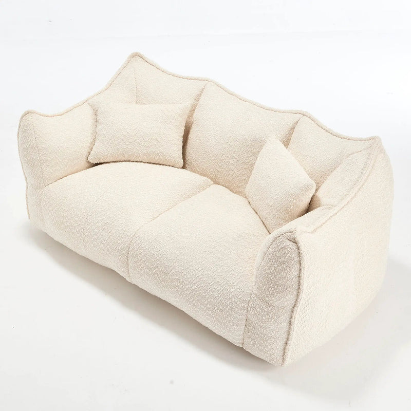 Comfortable Dual Beanbag Chair With High Resilience Foam Core For 2 People by HouseOfZazla