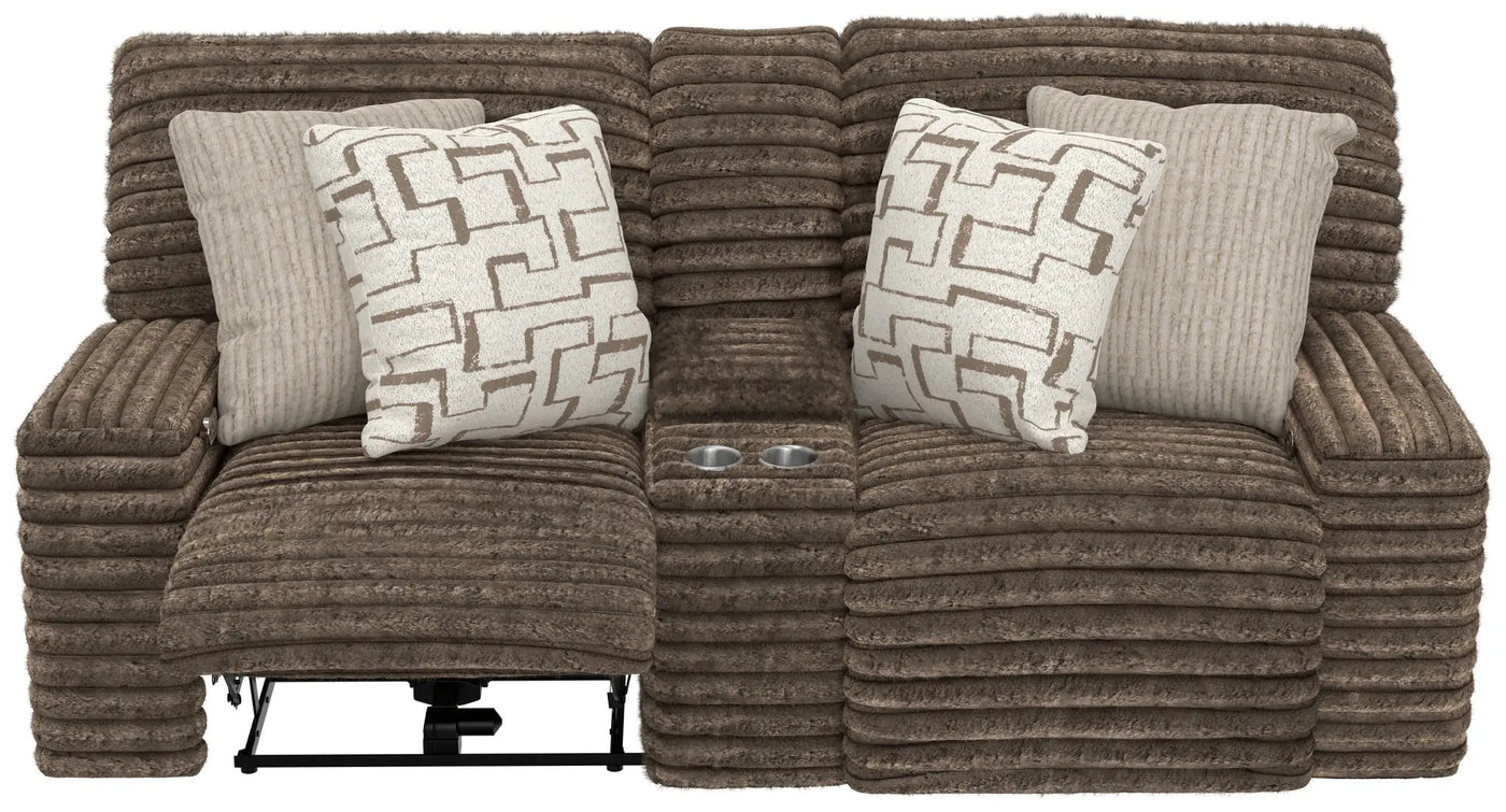 Lynx - Power Reclining Console Loveseat With Zero Gravity by Unique Piece Furniture