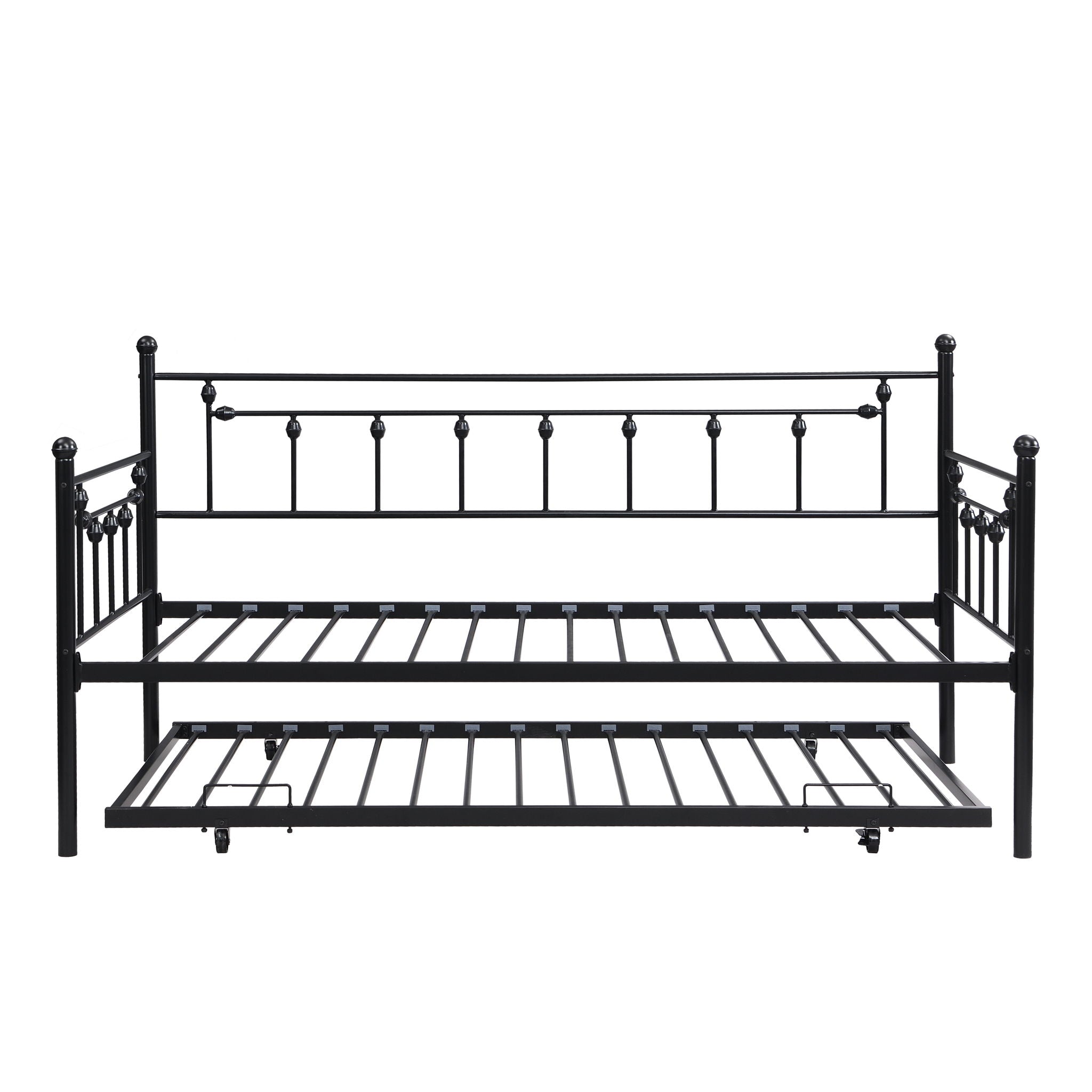Twin Daybed With Trundle - Black by HouseOfZazla