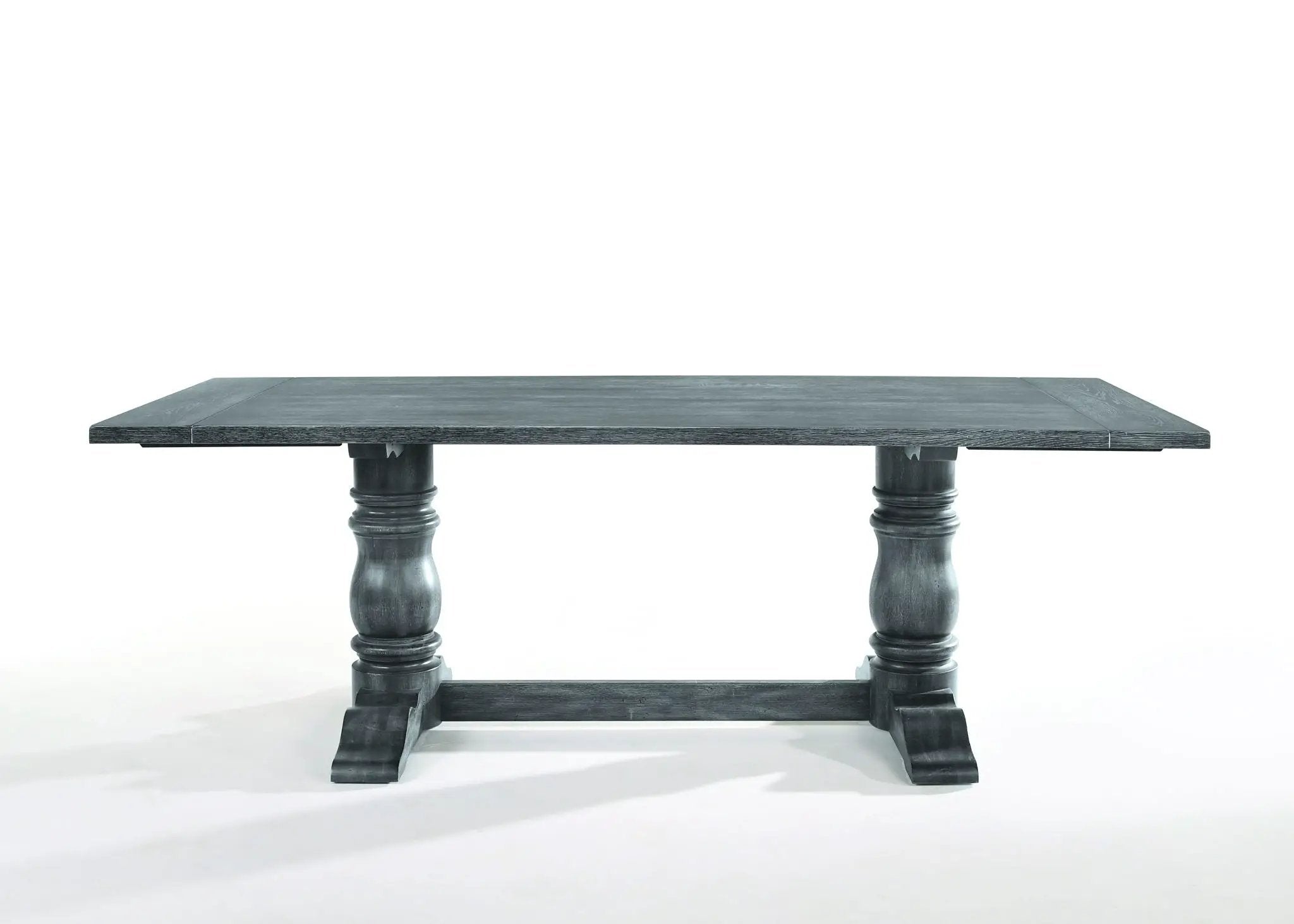 Leventis Dining Table in Weathered Gray by HouseOfZazla