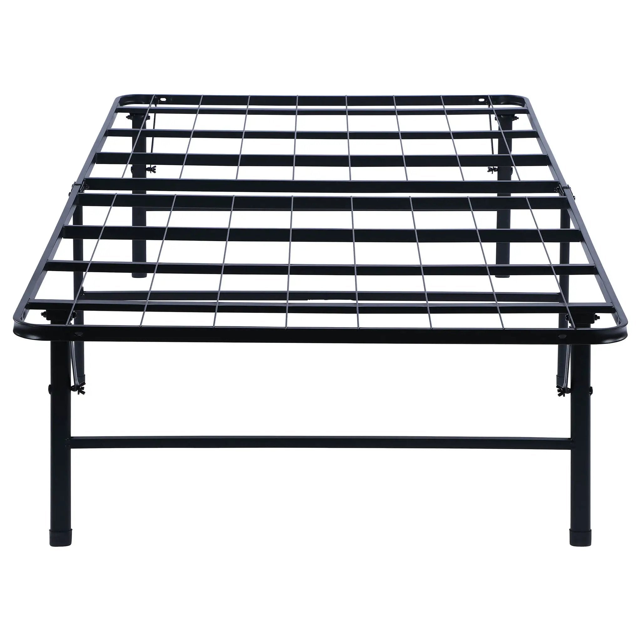 Mabel Metal Twin Mattress Support Platform Bed Black by Unique Piece Furniture