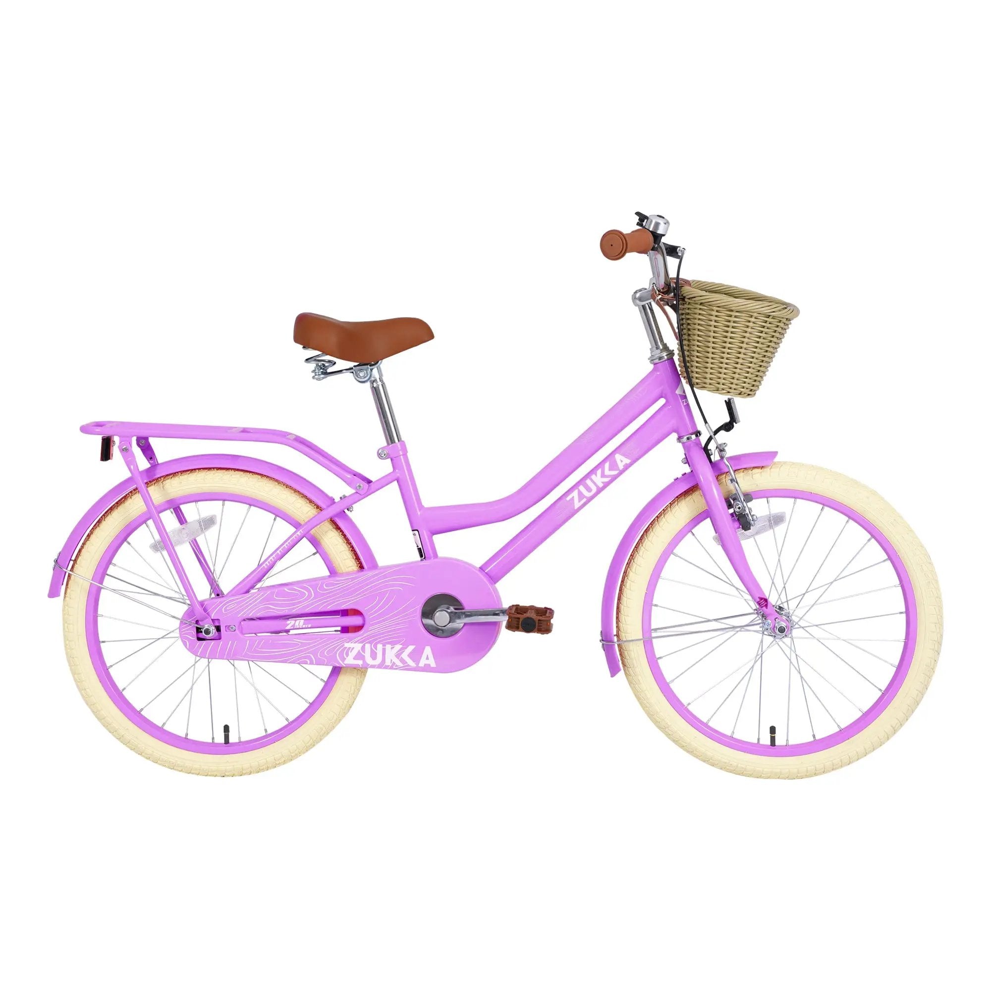 Girls Bike with Basket for Ages 7-10 Years - 20 Inch Wheels by HouseOfZazla