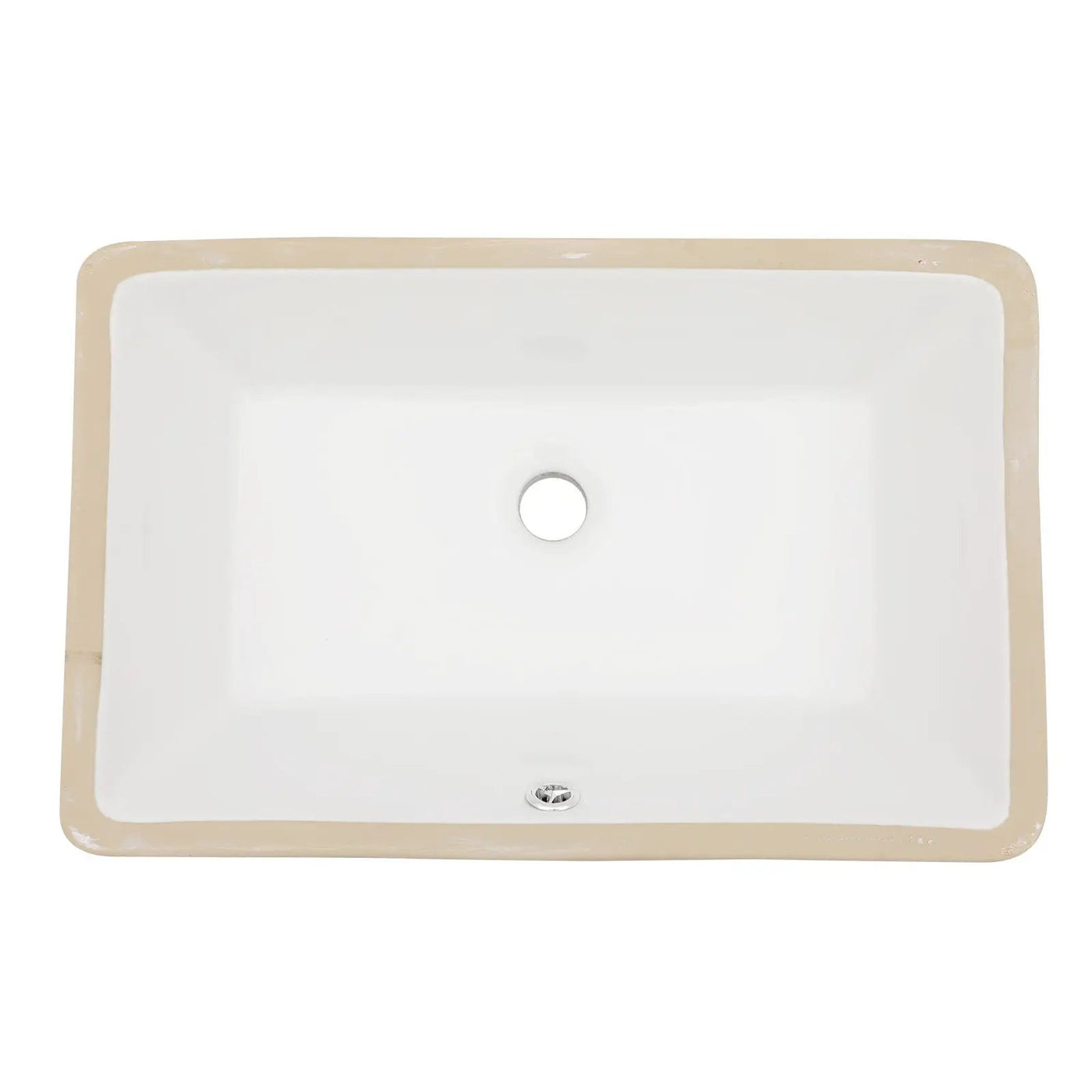 Modern Ceramic Undermount Bathroom Sink With Overflow, High Quality by HouseOfZazla