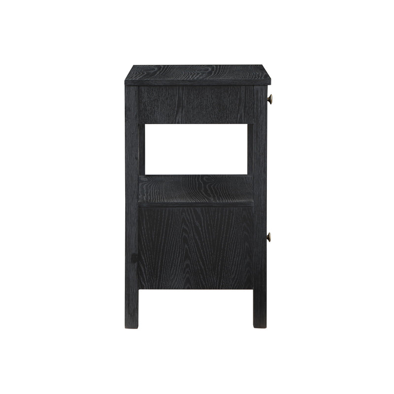 Danielle - 2 Drawer Nightstand - Black by HouseOfZazla