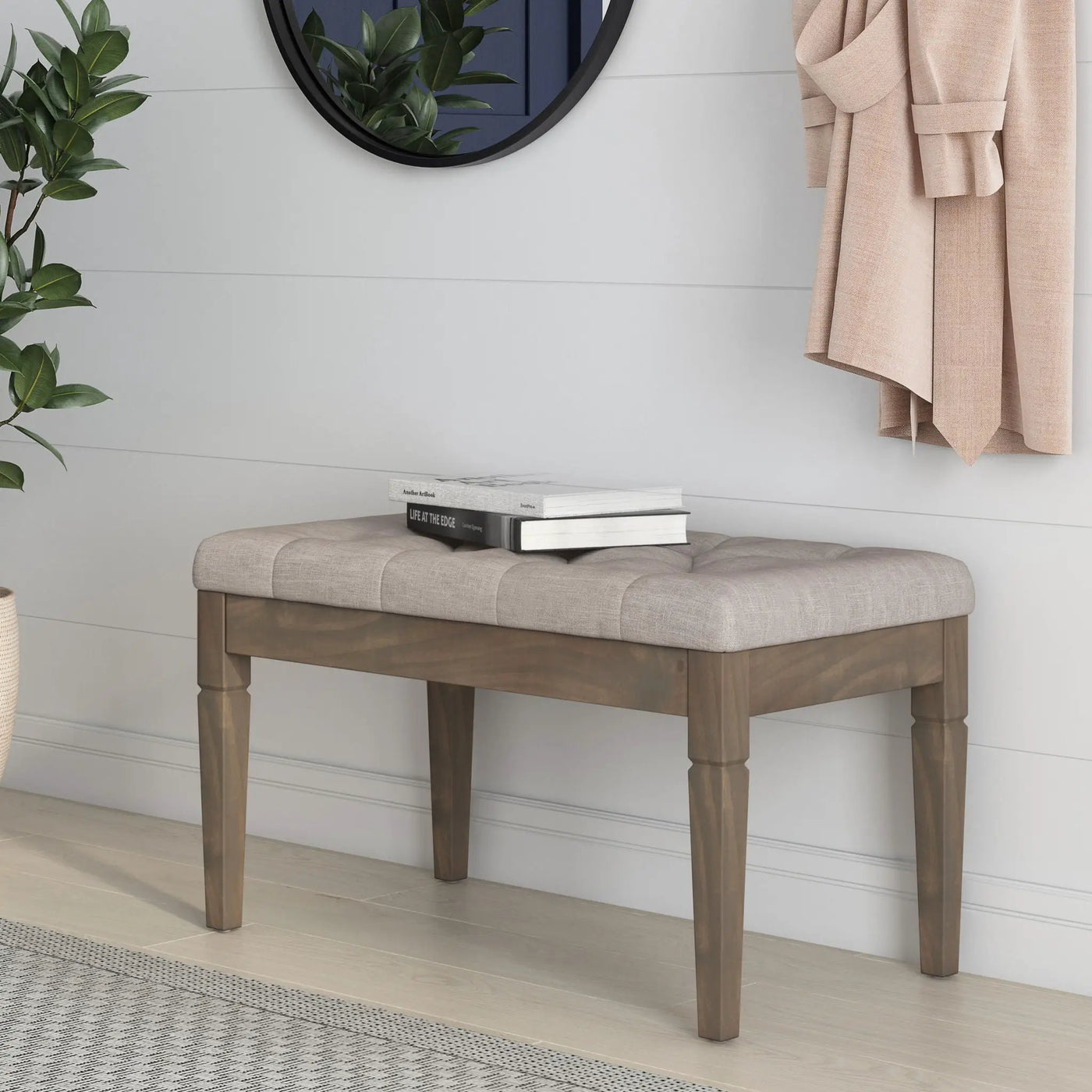 Waverly - Upholstered Tufted Ottoman Bench by HouseOfZazla
