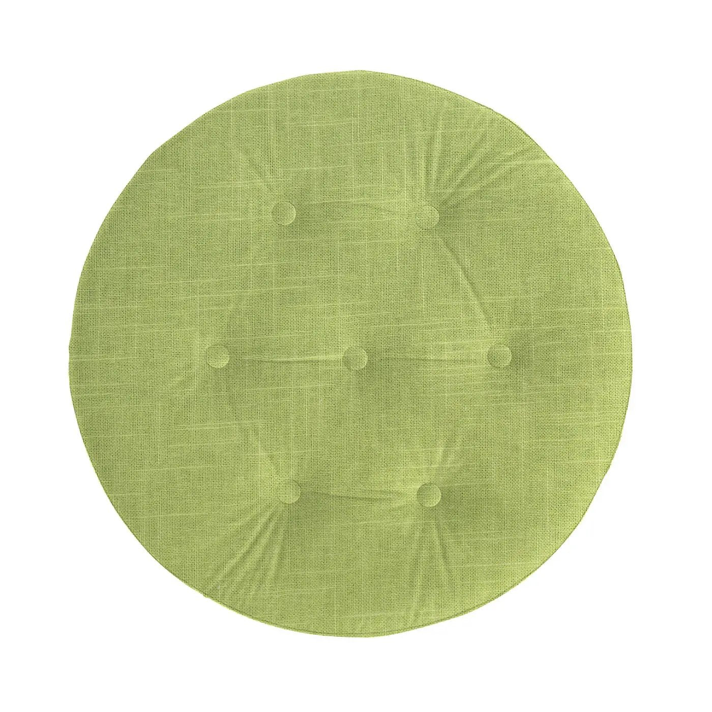 Yolanda - Round Upholstered Accent Ottoman by HouseOfZazla