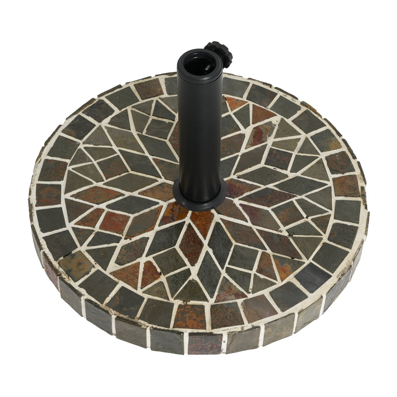 Enzo Tile Round Umbrella Base by HouseOfZazla
